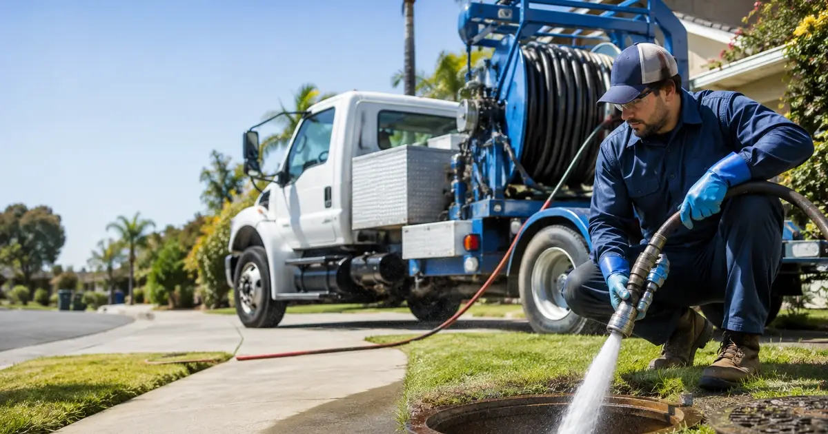 Hydro jet sewer cleaning Goleta