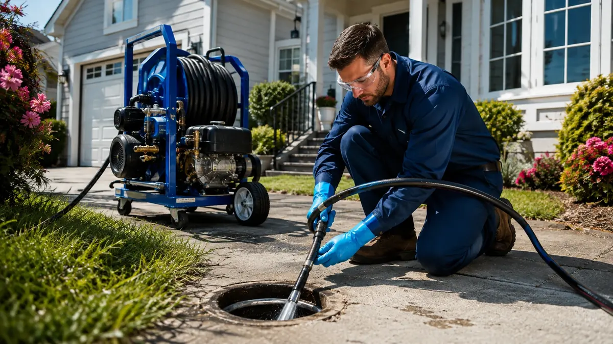 Residential Hydro Jet Drain Cleaning in Goleta